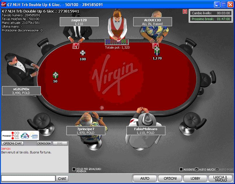 virgin poker freeroll